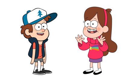 Герои мультика Гравити Фолз Диппер