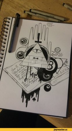 Рисунки для скетчбука в стиле Гравити