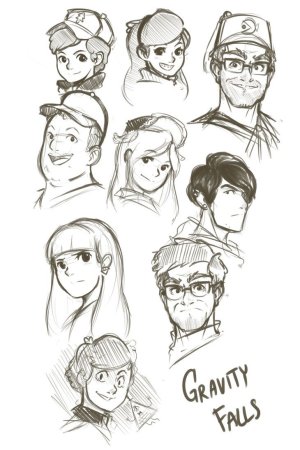 Скетчи Гравити Фолз