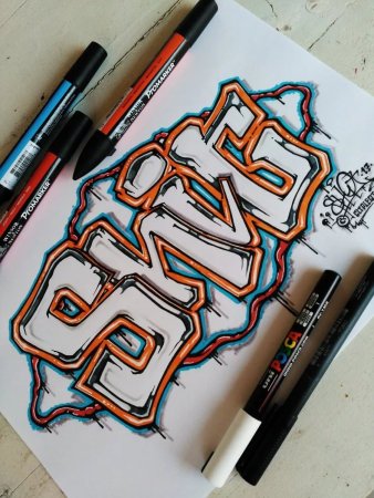 Надписи маркером