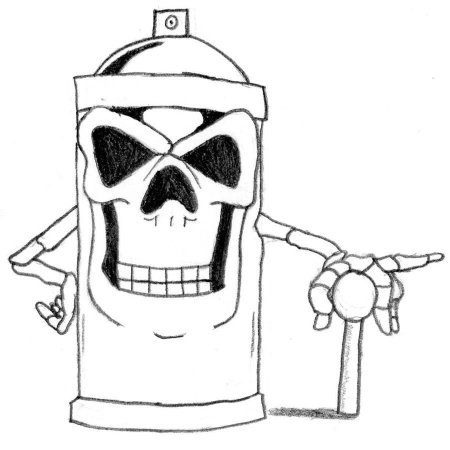 Рисунки баллончиком