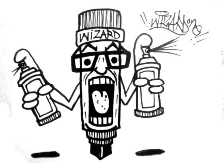 Граффити баллончик рисунок