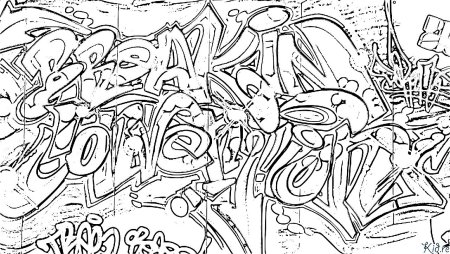 Граффити для распечатки