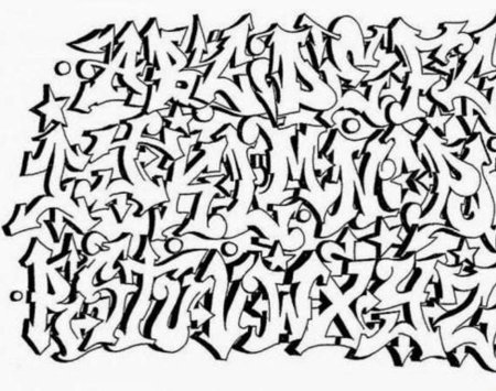 Граффити шрифты