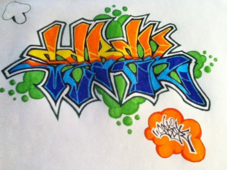 Украшения для граффити на бумаге