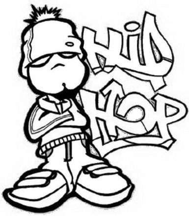 Граффити раскраска