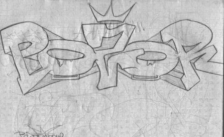 Граффити карандашом