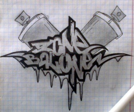 Граффити на бумаге