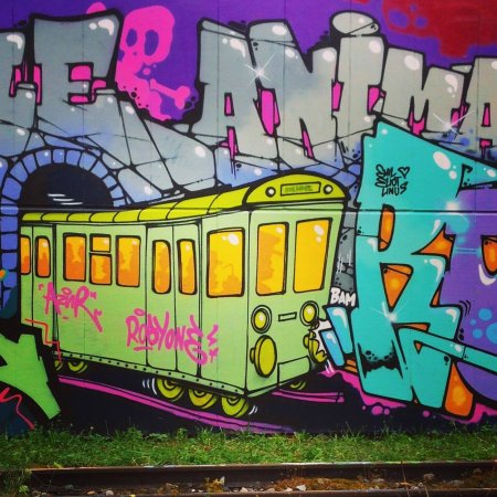 Граффити на вагонах
