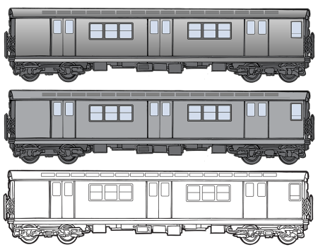 Вагон карандашом