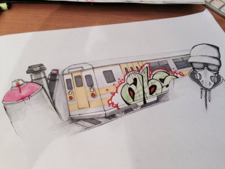 Граффити на поездах