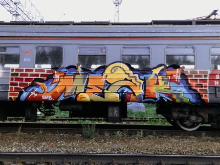 Граффити бомбинг на поездах