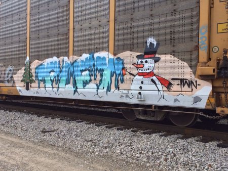 Граффити на поездах