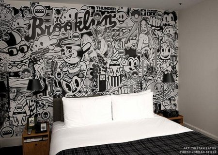 Роспись стен в стиле граффити