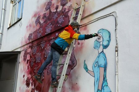 Художник стрит арт Артур Кашук