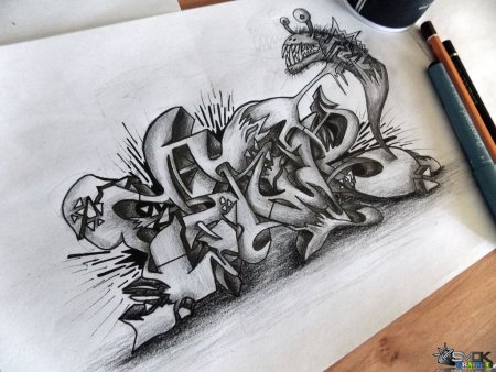 Эскизы для скетчей граффити
