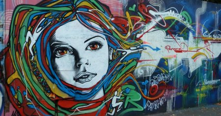 Портрет в стиле стрит арт