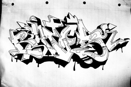 Граффити на белом