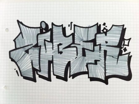 Надписи маркером на бумаге