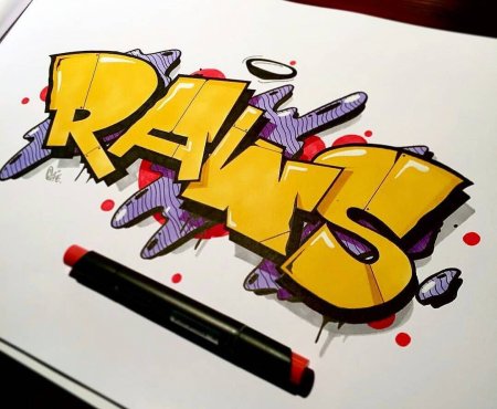 Скетчи граффити