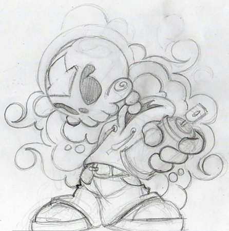 Скетчи граффити