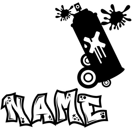 Надписи в стиле граффити