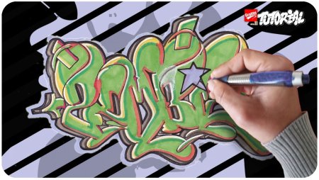 Граффити рисунки на бумаге бабл стиль