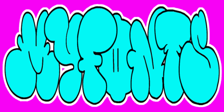 Шрифты для граффити бабл