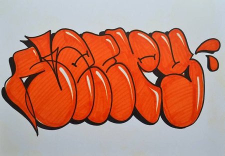 Граффити в стиле бабл