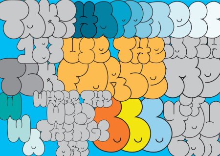 Шрифты Баббл с кругами