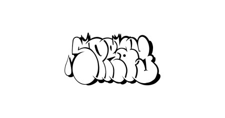 Граффити скетчи в стиле бабл