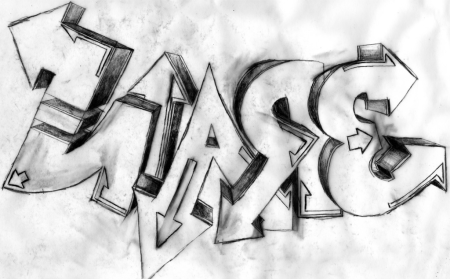 Рисунки карандашом граффити