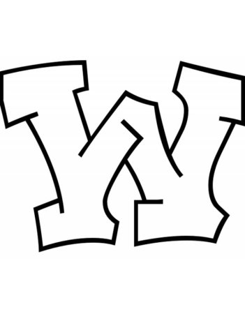 Буква w граффити