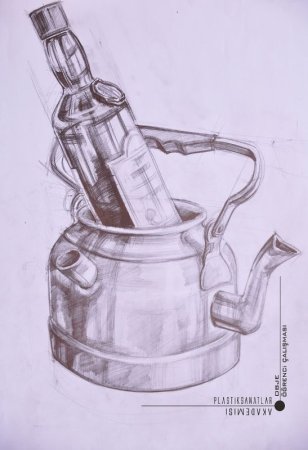 Натюрморт граффити карандашом