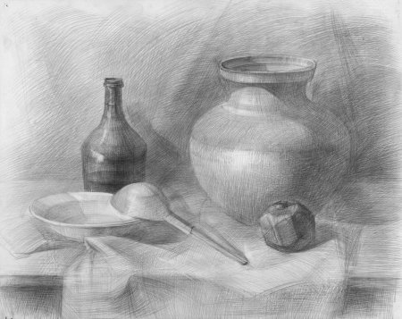 Натюрморты карандашом Юрий Кушевский