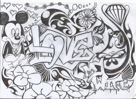 Граффити рисунки