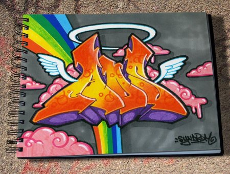 Граффити карандашом для начинающих