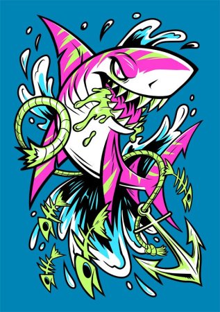 Shark граффити