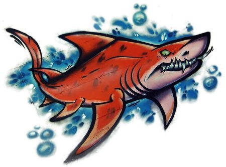 Акула граффити