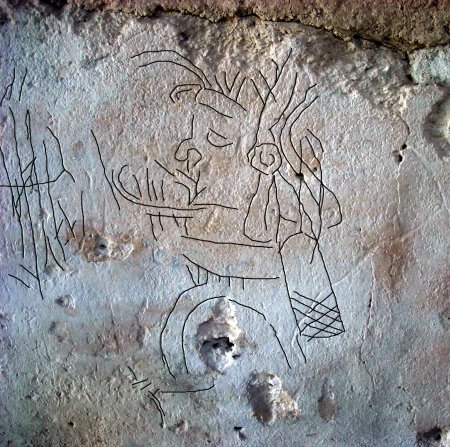 Майя Тикаль граффити