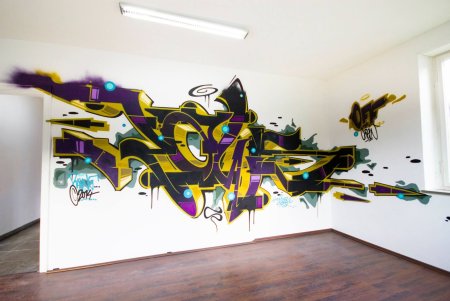 Роспись стен в стиле граффити