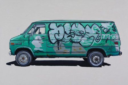 Граффити на фургоне