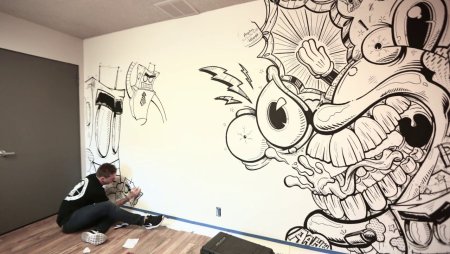 Интерьер в стиле граффити