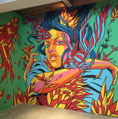 Роспись стен в стиле арт