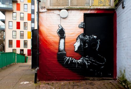 Уличное искусство рисования на стенах