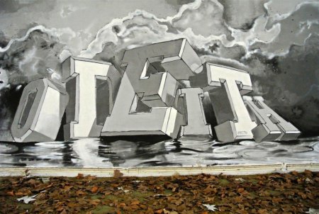 Объемные фигуры граффити