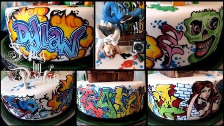 Картинки граффити для торта