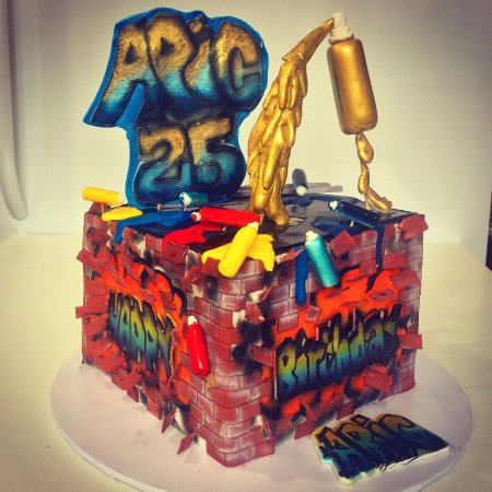 Торт в стиле граффити