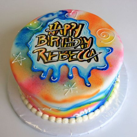 Тортик в стиле граффити