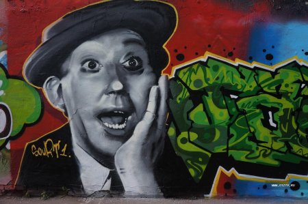 Юрий Никулин стрит арт